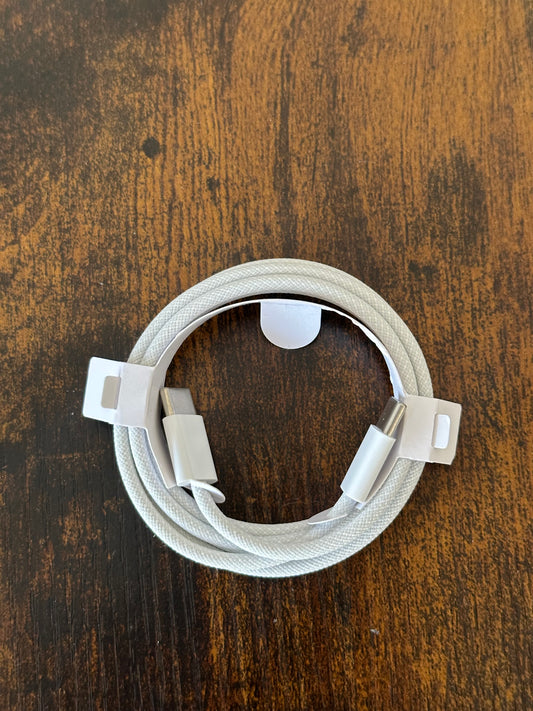 USB-C to USB-C Cable 1m – Braided 60W Fast Charging & Data Sync (USB-C Compatible)